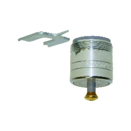 B & K Danco Dual Thread 15/16 in.- 27M x 55/64 in.-27F Chrome Aerator Adapter 9D00010490